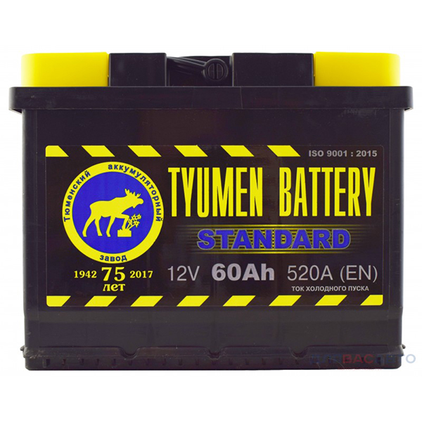 Battery 60. Аккумулятор Tyumen Battery. Аккумулятор 12v 75а/ч 660а Tyumen Battery Standart (прям. Поляр.). Тюменский АКБ 60. Тюменский аккумулятор 60 ампер.